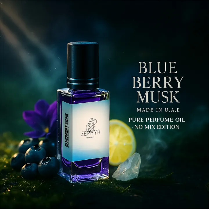 BlueBerry Musk Premium Attar - Alcohol-Free Modern Fruity & Musk Scent ...