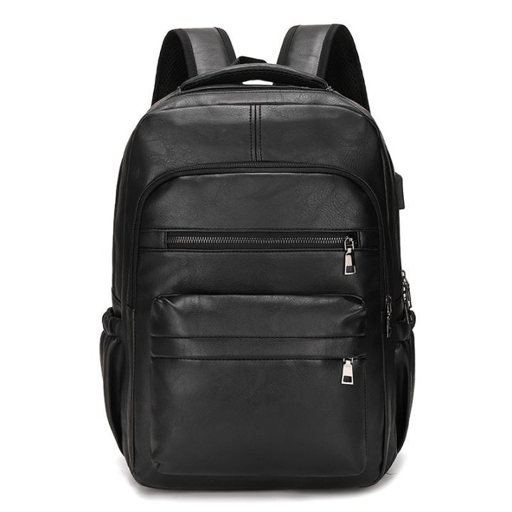 High%20Quality%20USB%20Charging%20Backpack%20Men%20PU%20Leather%20Bagpack%20Large%20Laptop%20Backpacks%20Male%20Mochilas%20Schoolbag%20For%20Teenagers%20Boys%20-%20Image%202