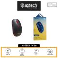 Aptech W66 Wireless Mouse – 2.4GHz | 10m Range | 1600 DPI Optical Sensor | 4 Buttons | USB Nano Receiver | Rechargeable Battery | 5M Clicks | Multi-OS Support.