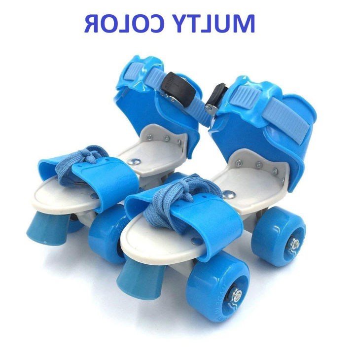 Children%20Adjustable%20Double%20Row%20Skating%20Patins%20Four%20Wheels%20Skates%20Shoes%20Children%20Gifts%20Size%2025-32%20(Blue)%20-%20Image%203