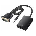 VGA to HDMI Converter Cable Adapter with Audio. 