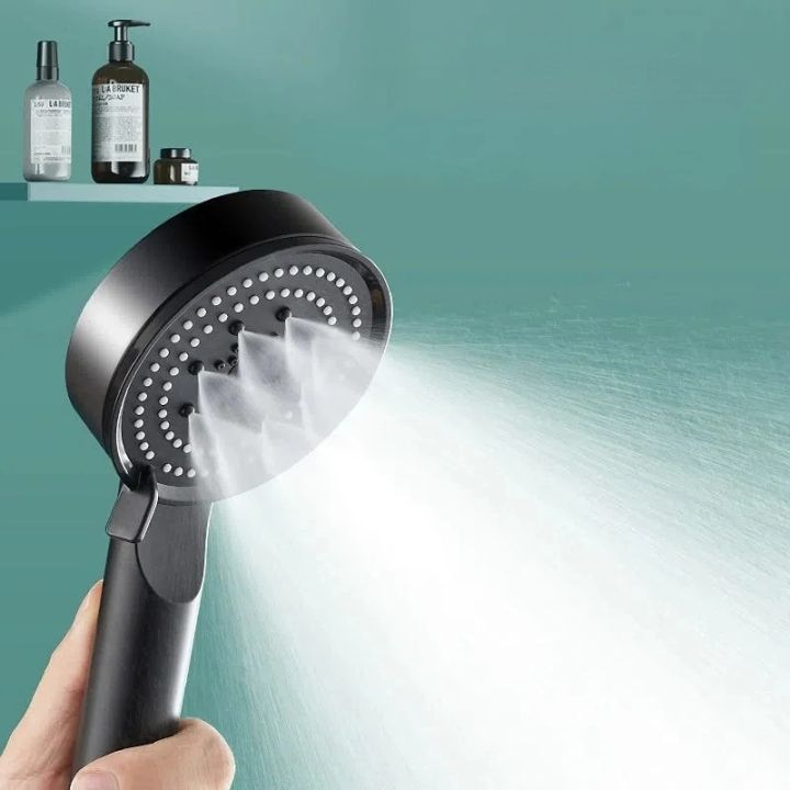 Black%205%20Modes%20Shower%20Head%20Adjustable%20High%20Pressure%20Water%20Saving%20Shower%20Head%20Water%20Massage%20Shower%20Head%20Bathroom%20Accessories%20-%20Image%204
