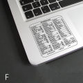 Computer Reference Keyboard Shortcut Sticker Adhesive For Windows PC Laptop Desktop For Lightroom Shortcut For Macbook Shortcut. 