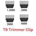 Multi-Color Hair Trimmer Attachments Set 1mm-6mm & Trimmer Oil Bundle for Men's Grooming.
