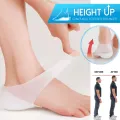 3cm Increase Height Silicone Gel Pads In Socks Protect Heel Lift Foot Care Insole Invisible Shoes Plantar Fasciitis Pad For Men & Women.