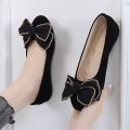 Pumps Women's Flat Shoes Spring and Summer Shallow Mouth 2024 New All-Matching Pumps Large Size Work Shoes Soft Bottom Gommino Women. 
