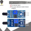 LM393 3 / 4 Pin IR Flame Detection Sensor Module Fire Detector Infrared Receiver Module for arduino Diy Kit.