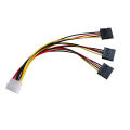 4 pin IDE Molex to 3 Serial ATA SATA Power Splitter Extension Cable Connectors.