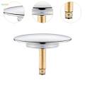 Button Drain Stopper Bath Plug for Bathtub Drain Cover Wash Basin Drain Plug 2. 