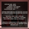 Night By Savor | Long lasting night time perfume for Men. 