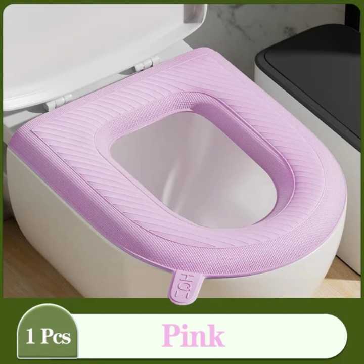 Bathroom%20Toilet%20Seat%20Cover%20Comfort%20Durable%20Thicker%20Washable%20Self%20Sticky%20with%20Handle%20for%20Bathroom%20-%20Image%204