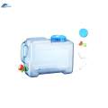 Portable Water Container with Faucet Water Bucket Transparent Saving 12 Liters. 
