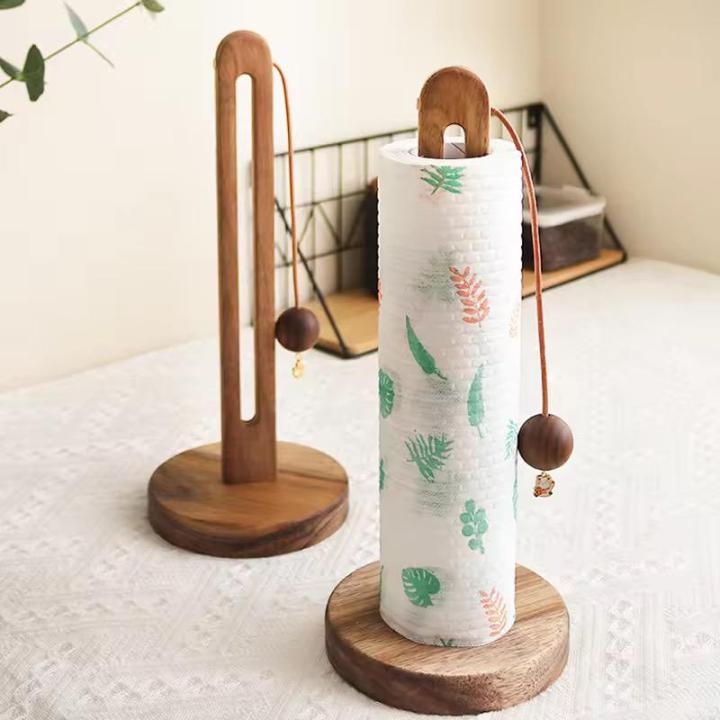Wooden%20Kitchen%20Standing%20Tissue%20Paper%20Towel%20Roll%20Rack%20Holder%20Holders%20Toilet%20Roll%20Stand%20Weighted%20Base%20-%20Image%208