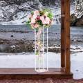 Acrylic Vase Wedding Centerpieces Table Vases Flower Rack Tall Flower Vases 40cmx25cmx25cm. 