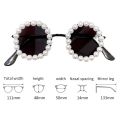 Boys Girls Luxury Pearl Design Sunglasses Children's Trendy New Style Outdoor UV400 Shades Eyewear Baby Retro Round Sun Glasses. 
