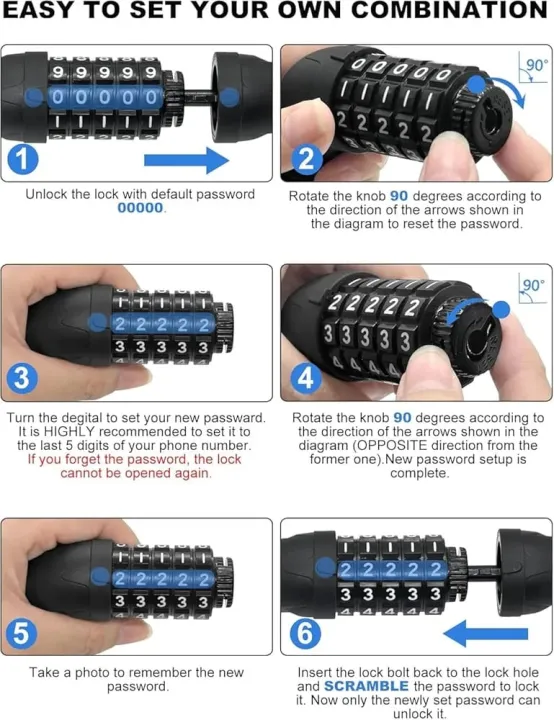 Bicycle%20Lock%20with%205-Digit%20Code,%201.2%20m/4%20ft%20Bicycle%20Lock%20Combination%20Cable%20Lock%20Lightweight%20&%20Security%20Bike%20Chain%20Lock%20for%20Bicycle,%20Mountain%20Bike%20(Black)%20-%20Image%204