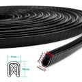 10M U Shape Rubber Door Edge Trim Door Edge Protector Guard Car Protective Seal Strips Universal For All Cars. 