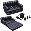 5 in 1 Inflatable Double Air Bed cum Sofa with free electric pumper. 