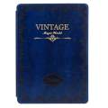 IPad Pro 10.5 Case [2017 Released] Kobwa Retro Premium PU Leather Old Book Style Folio Smart Case Cover with Slim Fit Magnetic Stand for Apple IPad Pro 10.5" Blue. 
