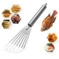 1PC Stainless Steel Slotted Fish Turner Spatula Flexible Kitchen Cooking Tools.