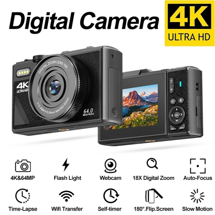 4K%2064MP%20Digital%20Camera%20Digital%20Camera%2018X%20Digital%20Zoom%204K%2064MP%20Digital%20Camera%20for%20Photography%20Digital%20Camera%20Video%20Vlogging%20Camcorder%20Webcam%20Cameras%20-%20Image%205