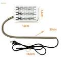 Bird Cage Heater Adjustable Temperature for Parakeets Reptiles Turtles White thermostat. 