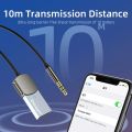 Essager Wireless Essager 5.0 Receiver Adapter Car Speaker 3.5mm Jack Aux Audio Music Dongle for Car Bluetooth Transmitter.