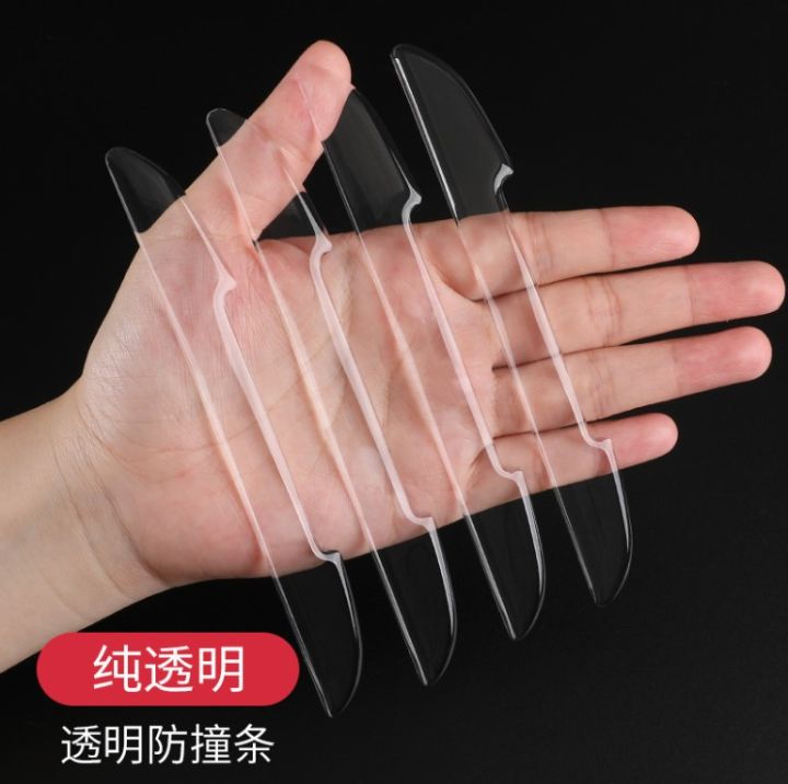 4PCS/Set Universal Car Door Edge Protector: Anti-Scratch Rear View Mirror Sticker Strips
