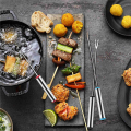 NXFDSIOZ 24X Fondue Cheese Sticks Fondue Set for Maker Cheese, Stainless Steel Fondue Forks Marshmallow Roasting. 