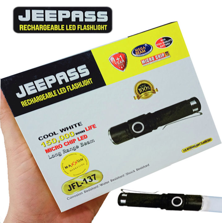 JEEPASS-JFL-137%20Rechargeable%20LED%20FlashLight%20/%20LED%20Rechargeable%20Torch%20Light%20-%20Image%206
