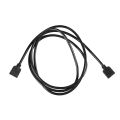 2X LED Strips RGB 4 Pin Female to Female Connector Extension Cable Black 1M.