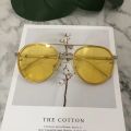 Mirror Sunglasses Men Or Women OVal Brand Designer Sun Glasses aviation Pink Rose Gold Eyeglasses Metal Frame How Sale. 