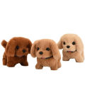 【selevn roind】Plush Electric Puppy Walk Bark Nod Wag Tail Simulation Electric Dog Bottom Switch Electric Pet Kids Toys For Kids Birthday Gift.