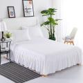 Yfashion Princess Style Pleated Cotton Bedspread ple Solid Color Soft hicken Bedding Sheet Dimensions:200*220+40cm. 