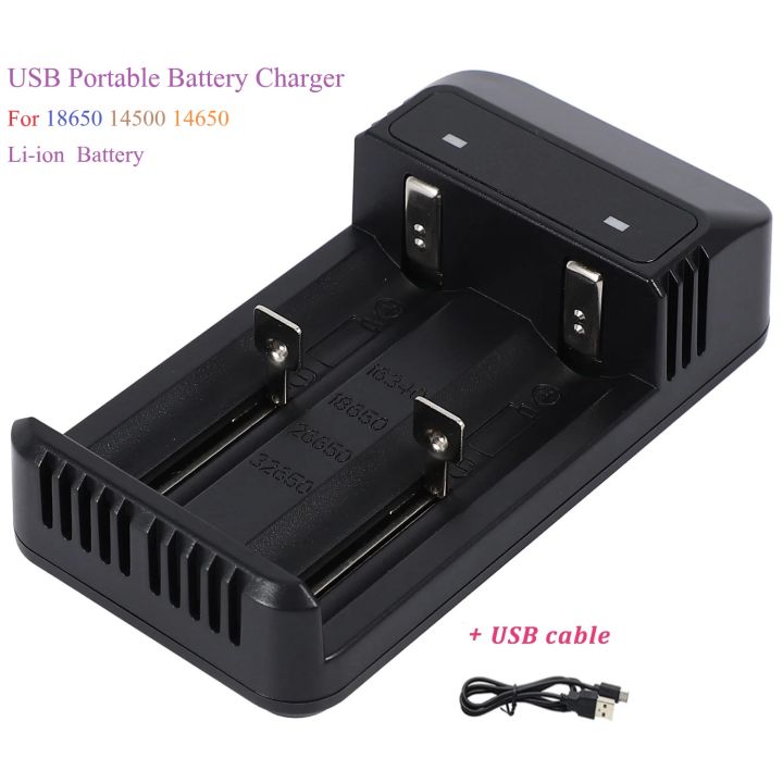 USB Pluging Portable Universal Charger For 32650 26650 18650 16340 Lithium Rechargeable Battery 1Pcs