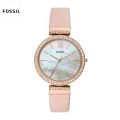 Fossil Es4537 Leather Wrist Strap Watch For Women. 