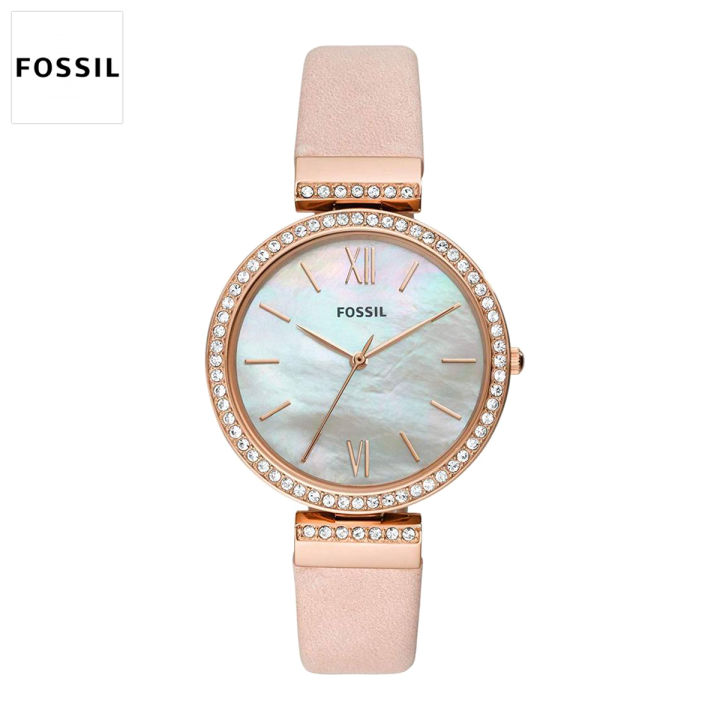 Fossil Es4537 Leather Wrist Strap Watch For Women