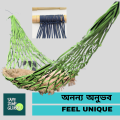 Big size & High Quality Handmade dulna.- Swing made of wide straps .- 8.5 ft. Hammocks for indoor & out door.. 