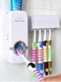 Automatic Toothpaste Dispenser And Brush Holder Set.