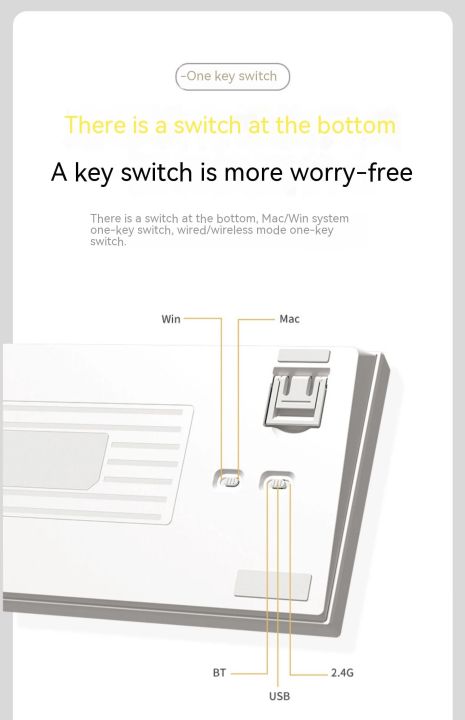 WEIKAV%20K75%20Wireless%20Mechanical%20Keyboard%20Power%20Display%20Screen%20Multifunctional%20Knob%20Three%20Mode%20Gaming%20Keyboard%2081%20Keys%20Gasket%20Mac%20-%20Image%206