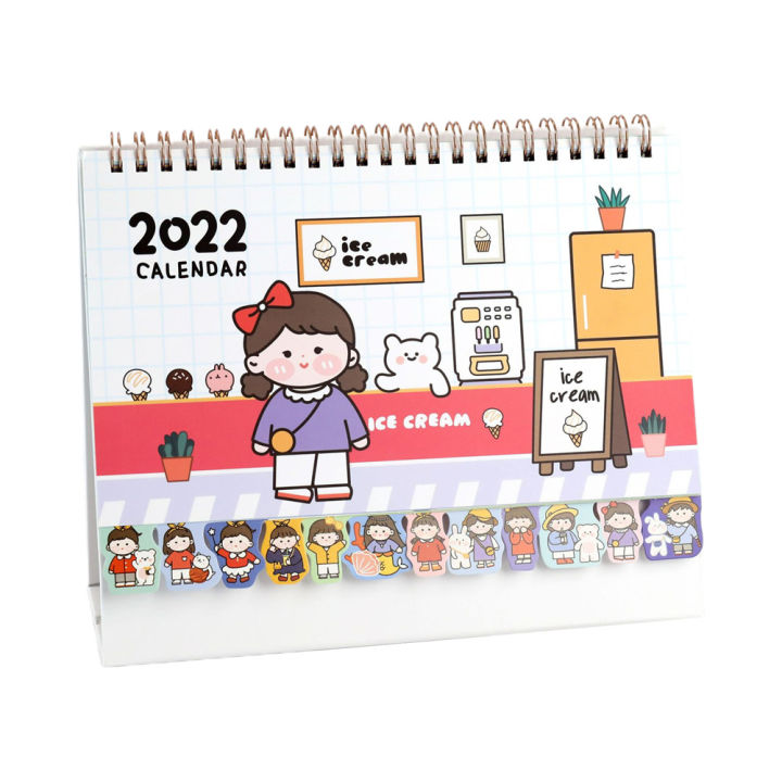 2022%20Kawaii%20Calendar%20Planner%20Notebook%20Cute%20Desktop%20Notebook%20Cartoon%20Desktop%20Creative%20Notepad%20Girls%20Heart%20Perpetual%20Calender%20with%20nice%20material%20-%20Image%202