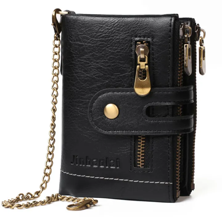 New%20Men%20Wallets%20PU%20Leather%20Short%20Card%20Holder%20Chain%20Luxury%20Brand%20Men's%20Purse%20High%20Quality%20Classic%20Retro%20Male%20Wallet%20-%20Image%204