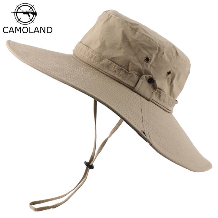 %EF%BC%88NEW%EF%BC%89CAMOLAND%20Waterproof%20Bucket%20Hat%20For%20Men%20Summer%20Sun%20Hat%20Wide%20Brim%20Panama%20Beach%20Hats%20Outdoor%20Hiking%20Fishing%20Boonie%20Cap%20-%20Image%203