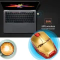 Mute Mouse 2.4Ghz Super Hero Computer Mouse Iron Man Wireless Mouse Led Battery Powered Optical Gaming Mice with Nano USB Receiver 1600DPI Silent Mouse for Notebook, PC, Laptop. 