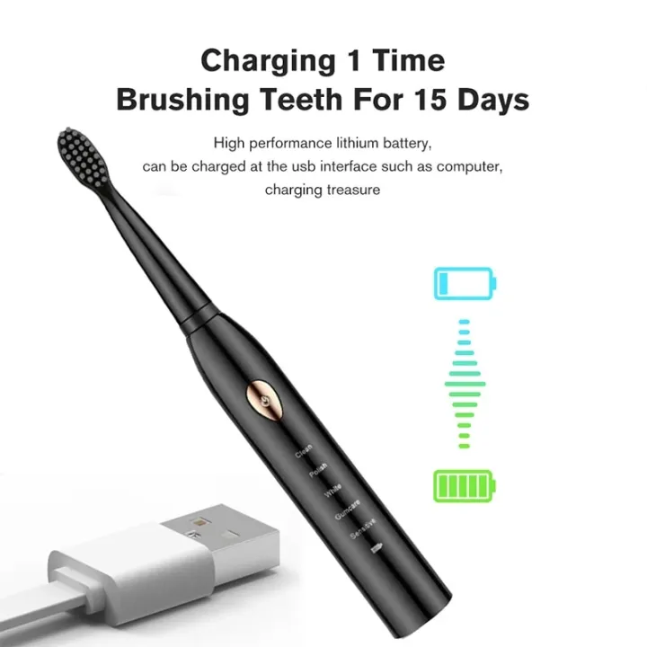 Sonic%20Electric%20Toothbrush%20Soft%20Hair%20IPX7%20Waterproof%205-gear%20Mode%20Whitening%20Timer%20USB%20Charging%20For%20Adults%20Teeth%20Brush%204%20Colors%20-%20Image%204