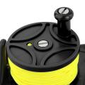 Multi Purpose Scuba Reel with Handle Safety Gear Kayak Anchor Black 46 meters. 