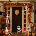 1 Piece Halloween Skeletons Decorations Posable Plastic Skeleton Full Body Skeleton with Movable Joints White.
