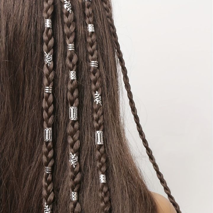 40PCS%20Hair%20Accessories%20Metal%20Cuff%20Clips%20Mixed%20Hair%20Rings%20Set%20Hair%20Braiding%20and%20Dreadlocks%20Beads%20DIY%20Charm%20Hair%20Braid%20Tubes%20Decor%20-%20Image%206