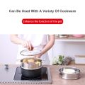 16cm Thickening Food Steam Rack Stainless Steel Steamer with Double Ear for Soup Pot Milk Pot Kitchen Tools. 