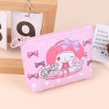 Sanrio Coin Purse Kuromi Melody Cinnamoroll Zippers Change Money Pouch Wallet Key Holder Case Card Pocket Lipstick Storage Bag. 